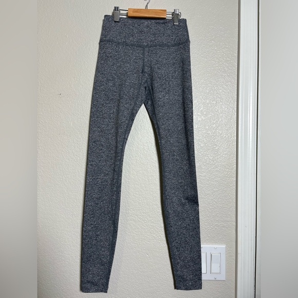 Spiritual Gangster “Namaste” Heathered Gray Yoga Leggings. Black Spellout. XS - Picture 4 of 12